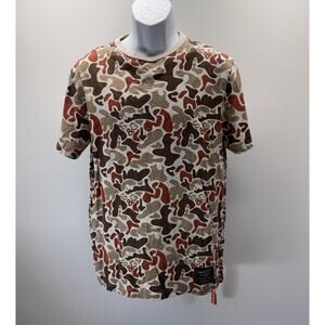 Standard And Grind Camo Short Sleeve Men`s T-shirt Size Medium RN 138296 EUC